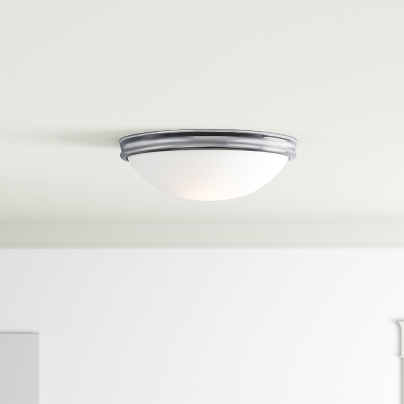 Plafonnier encastré 2 lumières 12,5 po BRUSS, Chrome