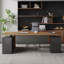 Bureaux rectangulaires en bois massif noyer-107970656-107970649