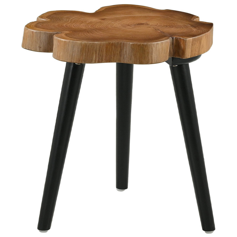 Alidade Solid Wood Three Leg Coffee Table