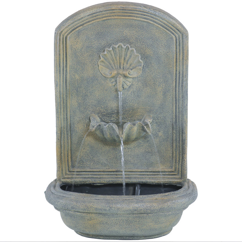 Fontaine murale Dunnell résistante aux intempéries - gris clair, Gris clair