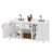 72-Inch White Double Sink Bathroom Vanity, With Quartz Countertop And Ceramic Basin, Pre-Assembled