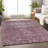 Machine Washable Indoor/Outdoor Christain ACN1228 Merlot Rug-109530397