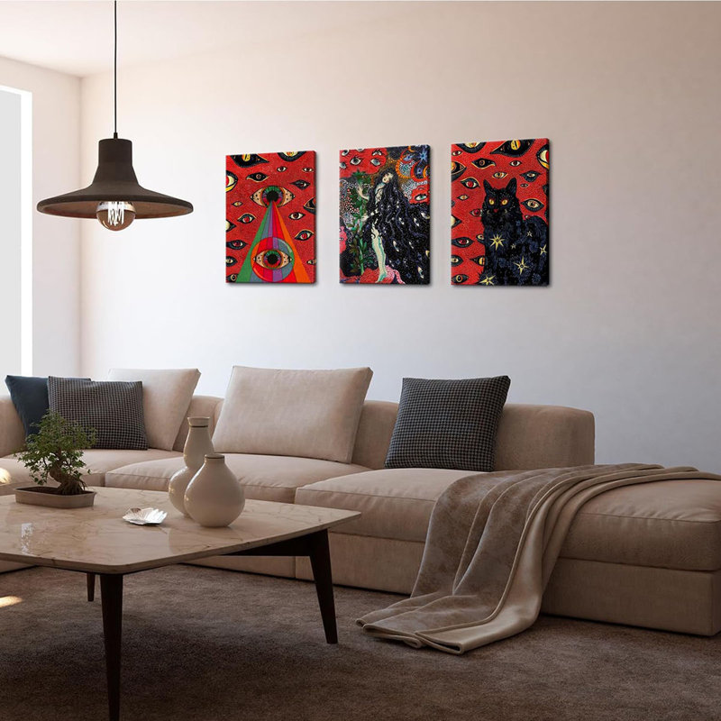 3 Piece Wrapped Canvas Print, 40 cm H x 30 cm W