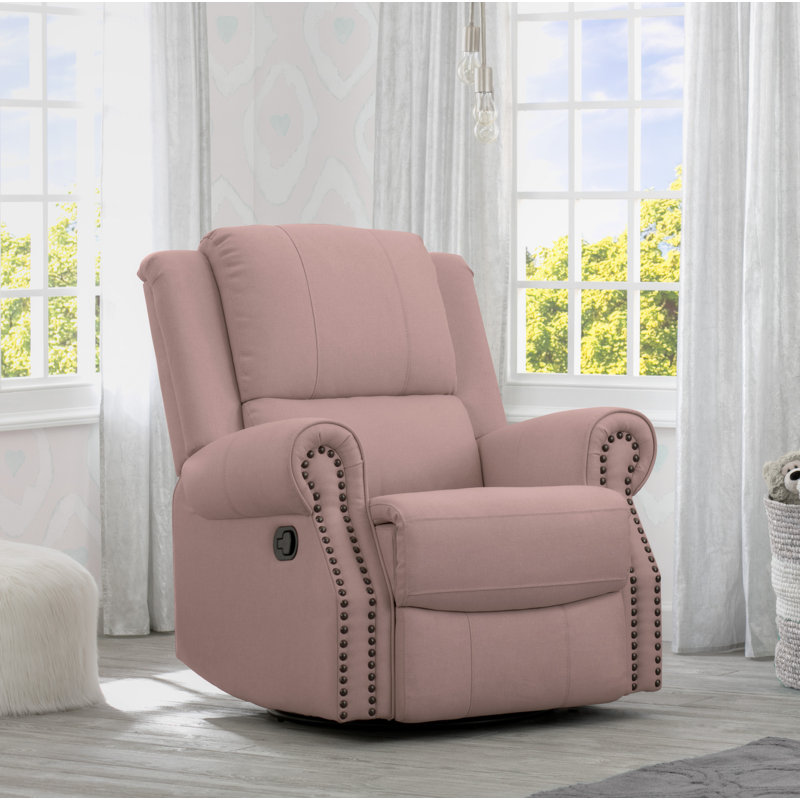 Dylan Reclining Glider, Blush
