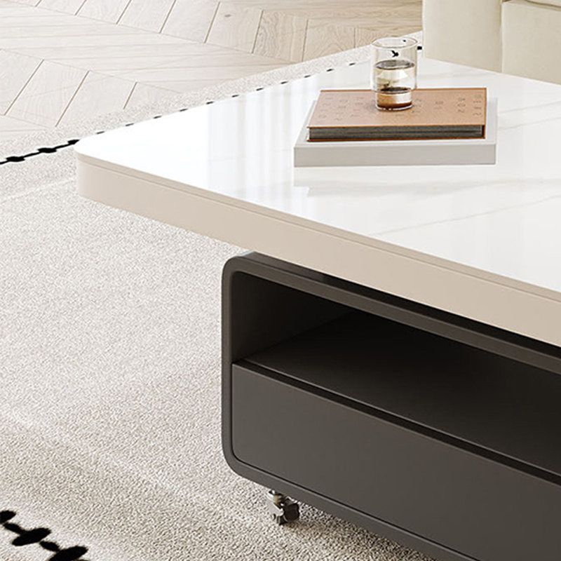 Hermia, Blanc / Gris, Noir / blanc, H 18,5 po x L 35,43 po x l 19,68 po