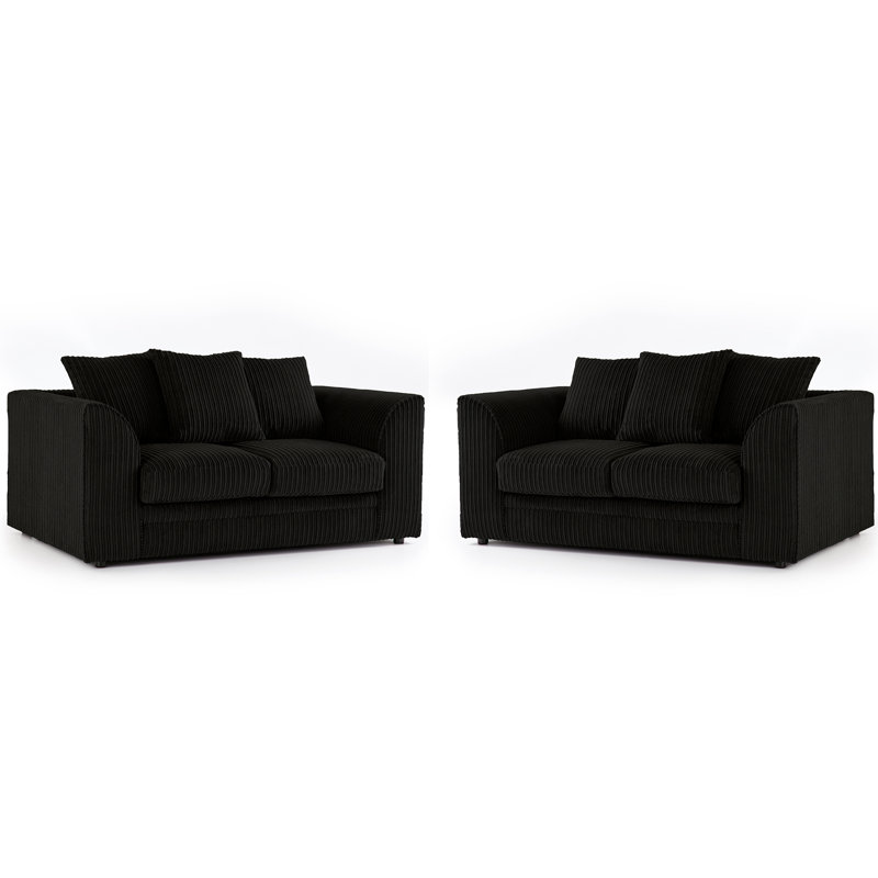 Simsbury 2 - Piece Living Room Set, Black
