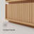 Fluted Modular Combination Nightstand With Open And Closed Drawers-2079517051
