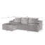 Canapé d'angle infonuagique en forme de L avec assise profonde, aucun assemblage requis, canapé-lit modulable pour salon, chambre, appartement-993515833-993515832