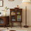 Petite armoire d'appoint en verre Retro