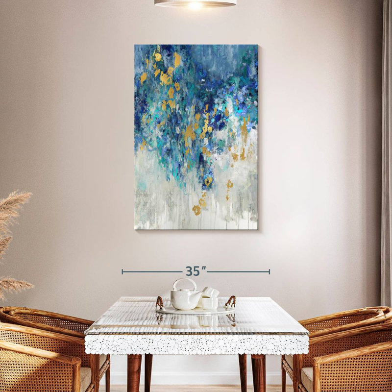 Avery Cascading Blues II, 45" H x 30" W