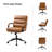 Anagrace Modern 2-Piece Desk Office Chair Set with Leather Tilting Office Chair and Solid Wood Built-in Outlets Desk-1512282231