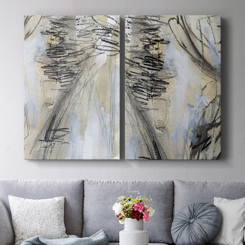 MaskedNotesV-Premium Gallery Wrapped Canvas -Ready to Hang, 18" H x 24" W