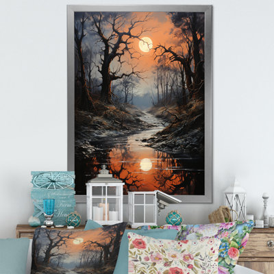 Moonlit Shadows In Winter I sur impression sur toile