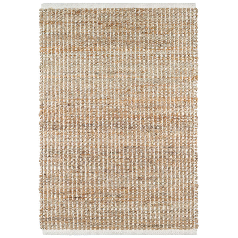 Gridwork Handwoven Jute Rug, Rectangle 7'6" x 9'6", Black/Brown
