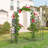 45 W x 19.75 D Steel Arbor with Gate and in Gray