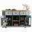 53Inch Large Kitchen Island With Drop Leaf,Power Outlet,Door Internal Storage Rack,Rolling Kitchen Cart On 5 Wheels With 5 Open Side Racks For Kitchen,Dining Room(Not Include Bar Stools)-1385300291