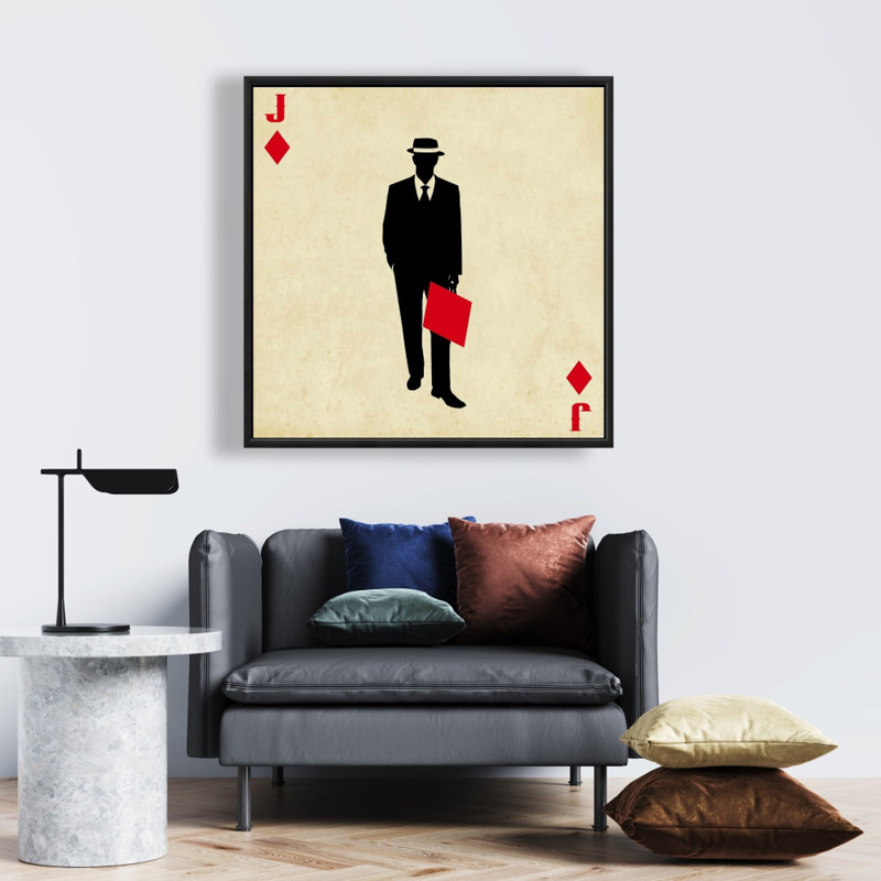 Jack of Diamonds, reproduction sur toile, H 24 po x l 24 po