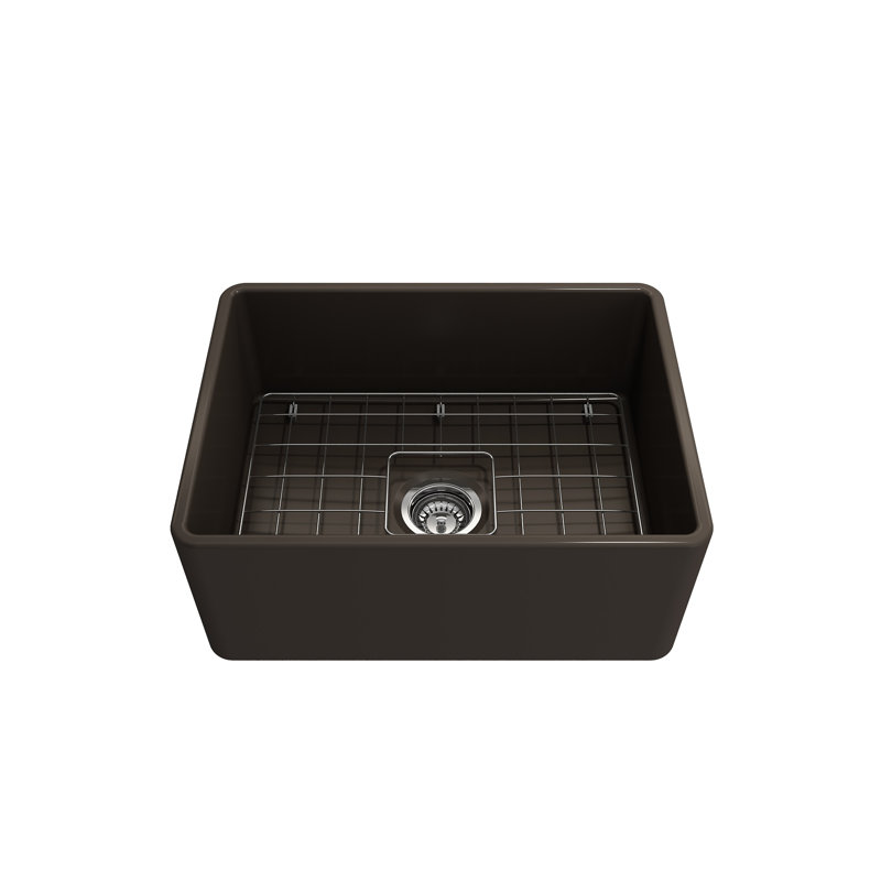 24'' L Kitchen Sink, Matte Brown