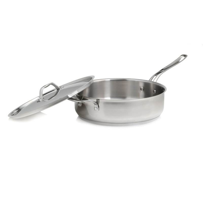 Terra Stainless Steel Saute Pan with Lid, 6 qt.