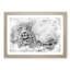 Leopard Resting in Abstract - Picture Frame Painting Print-55582713-55582712