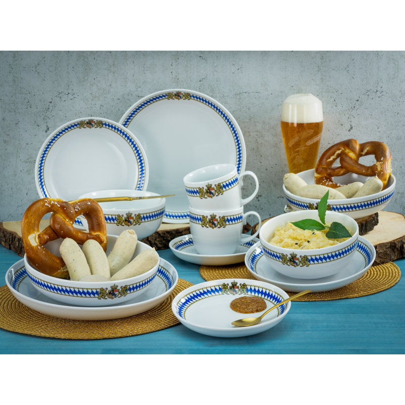 Allround - Love Bavaria 10 Piece Dinnerware Set, Service for 2