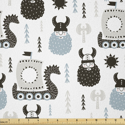 Crimi Scandinavian Viking Longboat Multi-Purpose Fabric