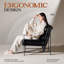 Chaise d'appoint rembourrée avec accoudoirs en métal Modern-623417247