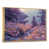 Toile avec cadre flottant or