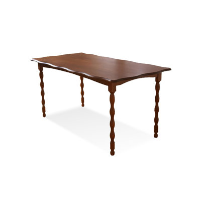Brown Rectangular Solid Dining Table For Dining Room/Kitchen
