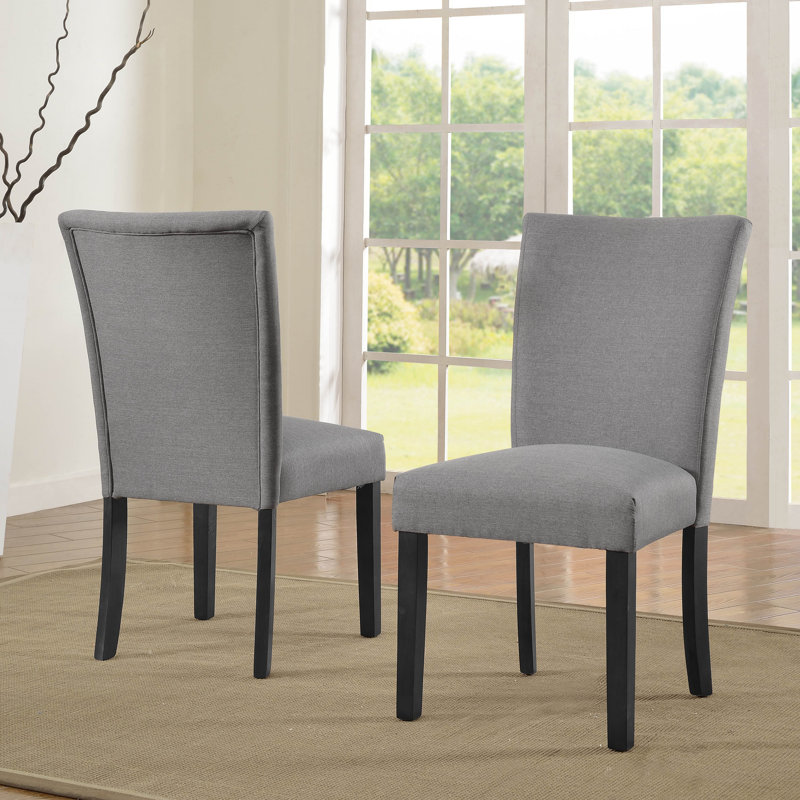 Chaise d'appoint Myrtille, Gris clair, Noir