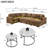 Upholstered U-Shaped Sectional Right Hand Facing