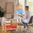 12 Drawers Rolling Cart Storage Scrapbook Paper Studio Organizer Bins-1947254838