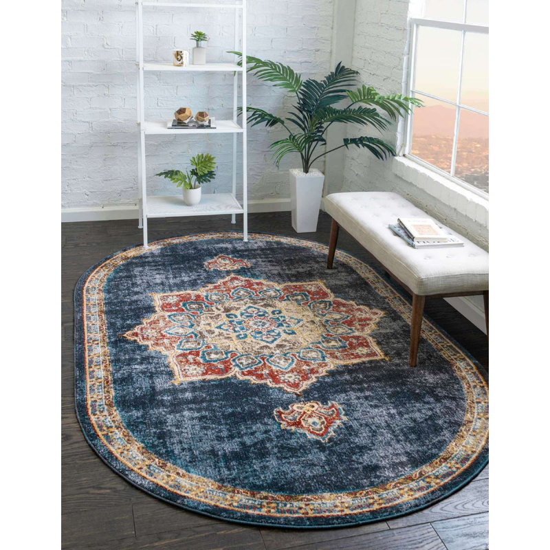 Ulla Oriental Indoor Rug, Oval 5' x 8'