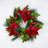Faux Poinsettia 24'' Wreath
