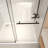 50-54"W x 76" H Frameless Sliding Shower Door with 5/16" (8mm) Clear Tempered Safety Glass-122533146