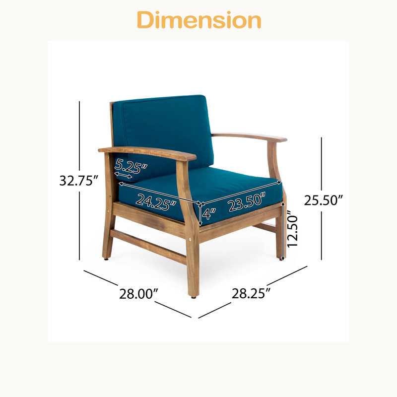 Ensemble de 2 chaises club, Bleu, Brun