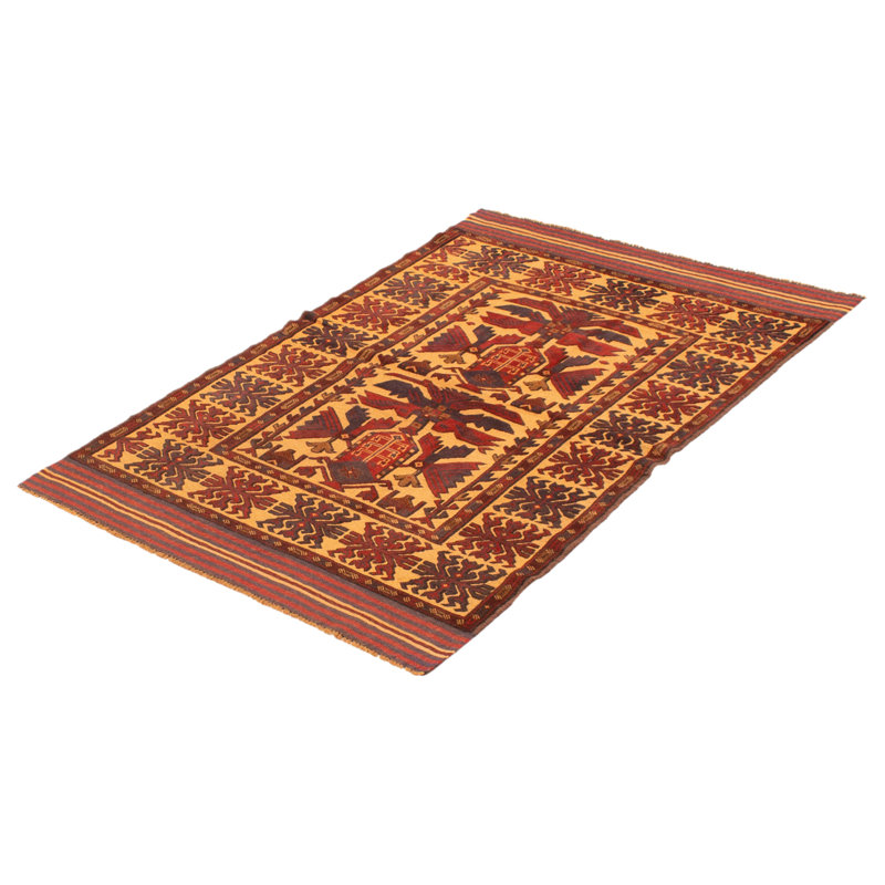 Tapis rouge tadjik 4 po 2 po x 6 po 3 po
