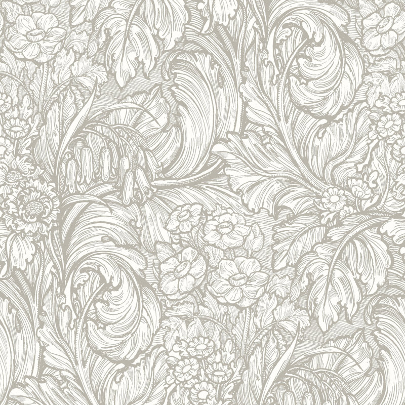Rouleau de papier peint floral Hedgerovia Llewelyn-Bowen, Beige