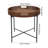 18.8" Foldable Braided Round Side Table