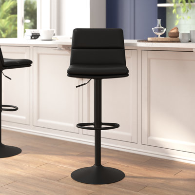 Yarisel Commercial Armless Adjustable Height Barstools by Orren Ellis