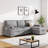 96" Upholstery Sleeper Sectional Sofa with Hidden Cup Holders & Side Storage Bags | Twin-Size Pull-Out Bed, 59" Chaise, Square Arms-865024446