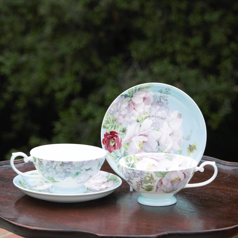 Bone China Teacup and Saucer