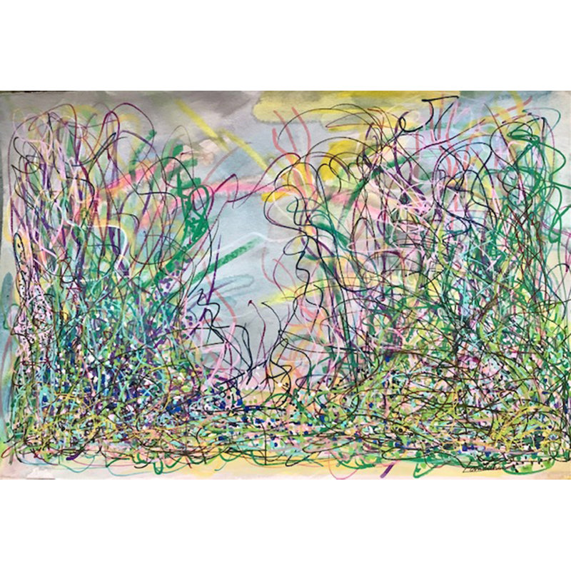 Rainbow Confetti Parfait Painting by Kate Landishaw