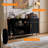 47" Sideboard Buffet Cabinet with Storage Cabinet with Tambour Slide Doors&Shelves, Fluted Storage Cabinet with Curvy Edge, Accent Console Buffet Cabinet,-695261161