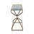Table d'appoint 24 po Frederickson avec incrustation d'os et laiton