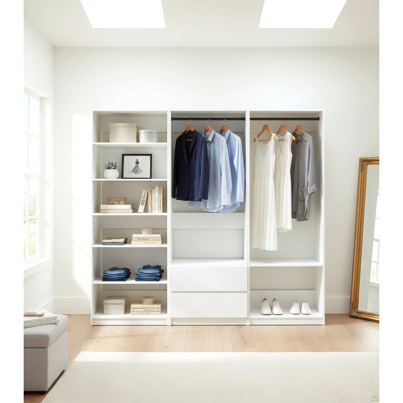 Système de garde-robe autoportant en bois