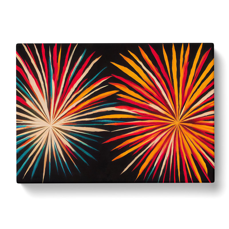 Eccentric Fireworks - Wrapped Canvas, 35cm H x 50cm W x 3cm D