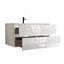 Meuble-lavabo mural avec lavabo en céramique, conception à un trou, grand rangement, style flottant, pré-assemblé pour les salles de bain modernes-570085372
