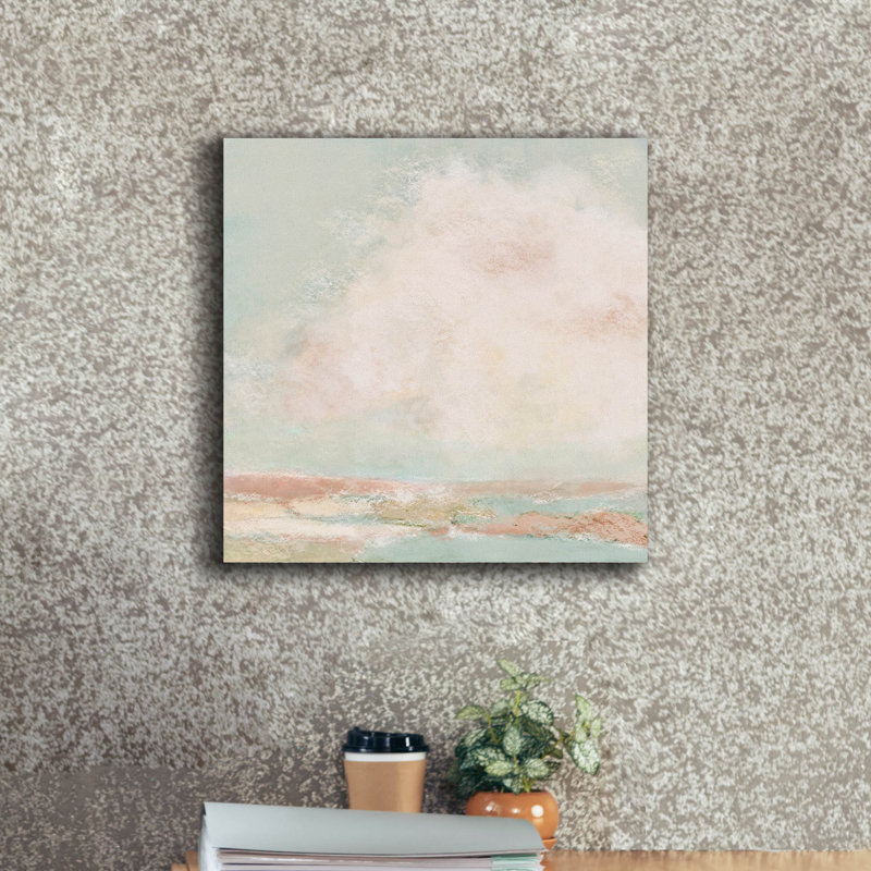 «Seafoam Marsh» par Ashley Bradley, art mural sur toile, H 18 po x l 18 po