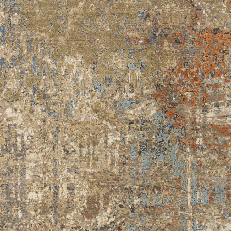 Colaba Wool Abstract Area Rug, Rectangle 2' x 3'